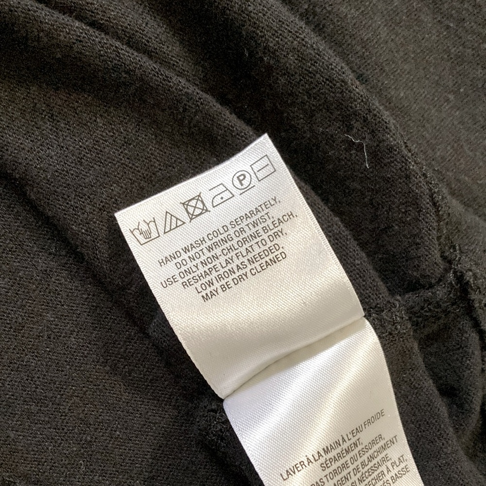 MAEVE black linen-blend long-sleeve top, XXS. - Picture 7 of 7
